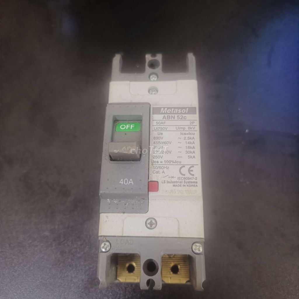Aptomat Metasol ABN 52c 40A 2P. Mua bán Nội thất, đồ gia dụng khác tại Huyện Thoại Sơn An Giang được đăng bởi Tống Giang hình 1