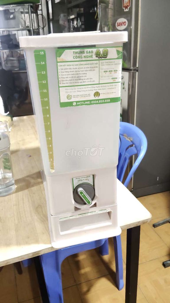 Thùng đựng gạo 15 lít nhựa Trắng. Mua bán Dụng cụ nhà bếp tại Quận Gò Vấp Tp Hồ Chí Minh được đăng bởi Anh Tú hình 1