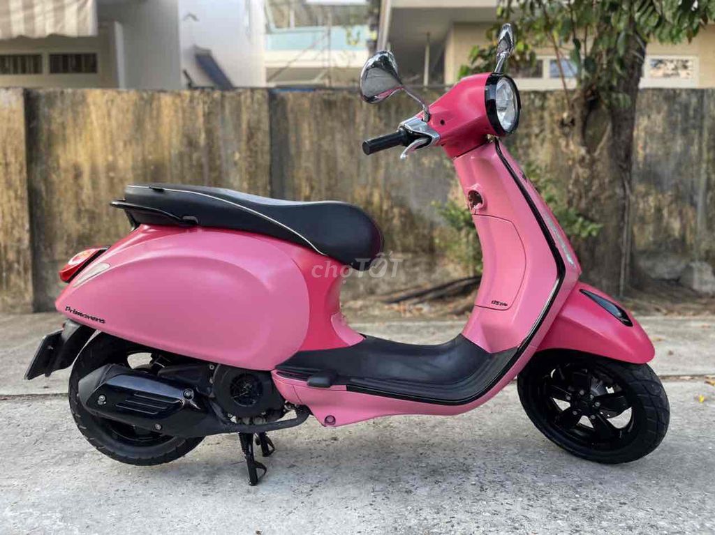 Vespa primavera hồng cánh sen xe đẹp keng may rin