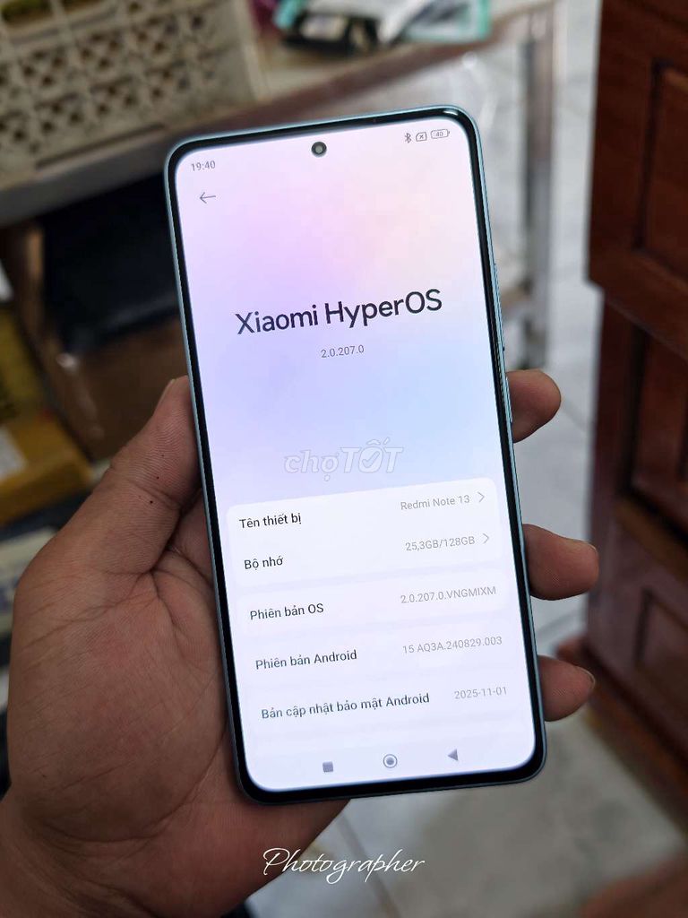Redmi note 13 ram 8/128g pin 5000. Mua bán Điện thoại tại Thành phố Vị Thanh Hậu Giang được đăng bởi máy củ giá tốt  hình 1
