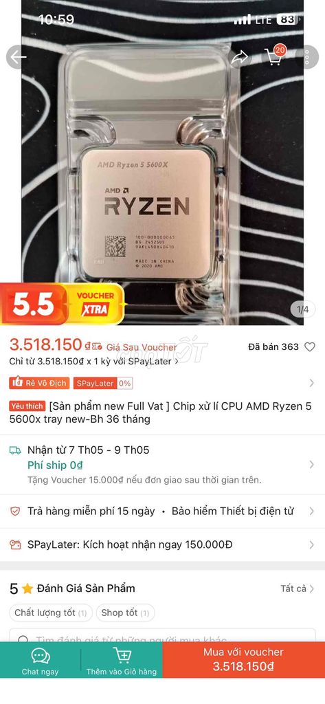 PC Gaming R5 5600x RX 6600xt 16GB. Mua bán Máy tính để bàn tại Huyện Nhơn Trạch Đồng Nai được đăng bởi NGUYỄN TUẤN HẢI hình 1