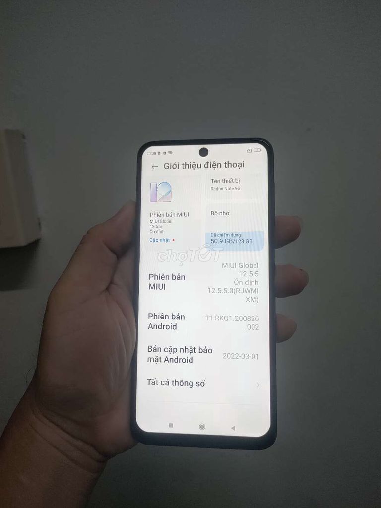 Xiaomi Redmi Note 9S 6GB/128GB Đen. Mua bán Điện thoại tại Thành phố Mỹ Tho Tiền Giang được đăng bởi Phúc Hải Long hình 1