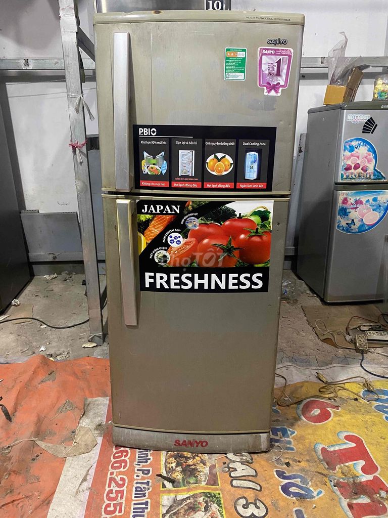 Tủ lạnh Sanyo 180L Xám Đã sử dụng. Mua bán Tủ lạnh tại Quận 8 Tp Hồ Chí Minh được đăng bởi MuaBanDienLanh hình 1