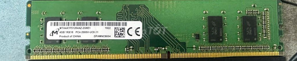RAM Micro 4GB DDR4 Bus 2666 tháo máy. Mua bán Linh kiện (RAM, Card...) tại Thị xã Bến Cát Bình Dương được đăng bởi Hoàng Võ hình 1