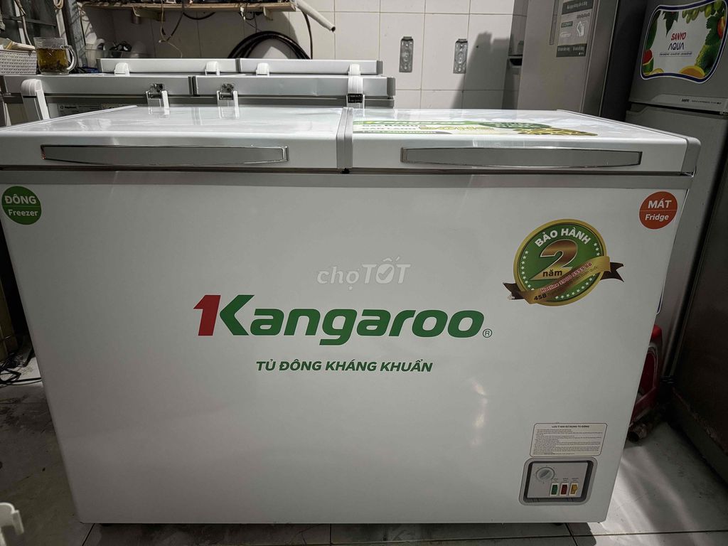 thanh lý tủ đông mát kangaroo 445l/212l mới 90%