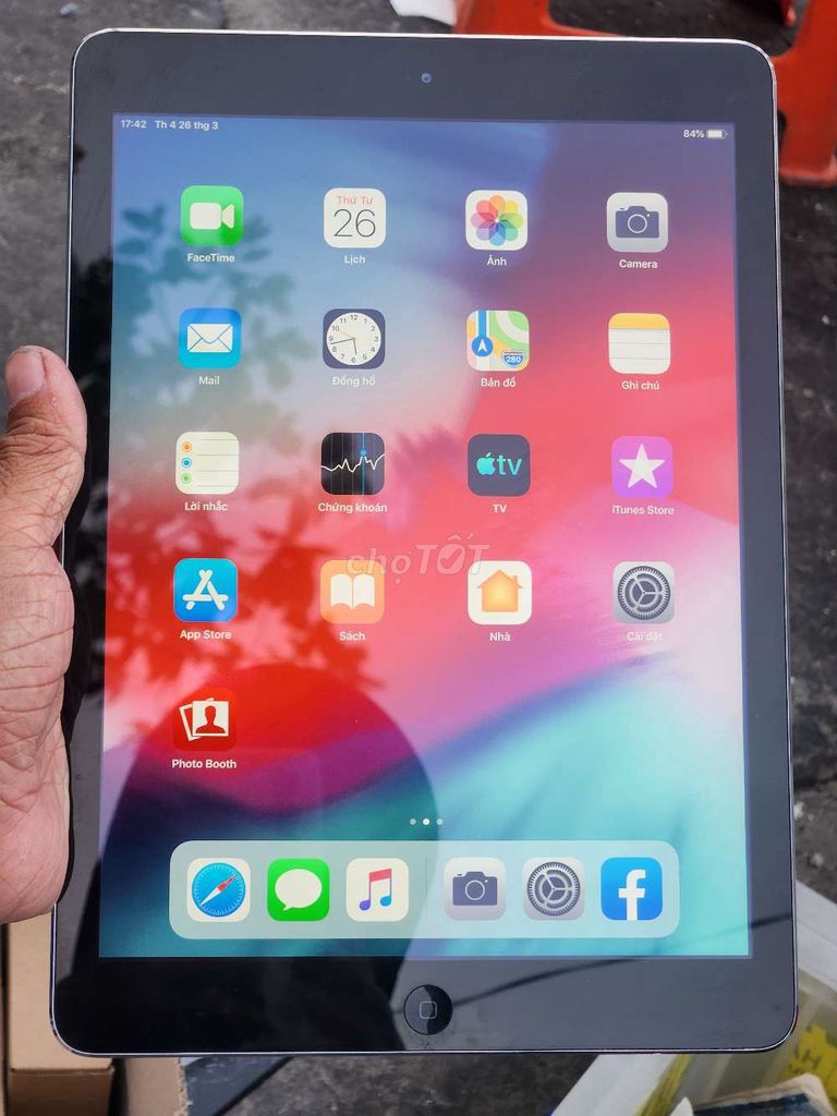 IPad Air nguyên zin toàn bộ. Mua bán Máy tính bảng tại Quận 8 Tp Hồ Chí Minh được đăng bởi Thiên Hòa mobile  hình 1