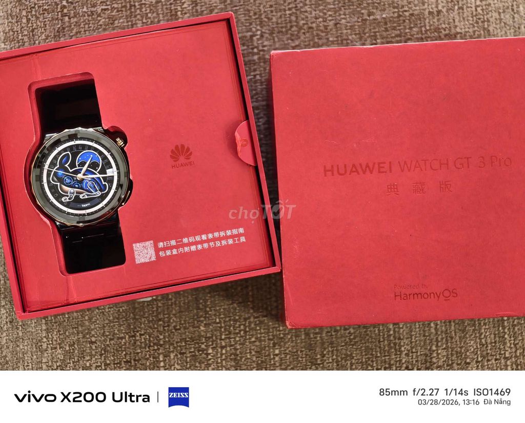 Huawei Watch GT3 Pro Gốm Đen. Mua bán Thiết bị đeo thông minh tại Quận Ngũ Hành Sơn Đà Nẵng được đăng bởi Hanoian hình 1