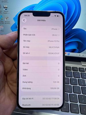 Apple iPhone 13 Pro 128GB Vàng 100%
