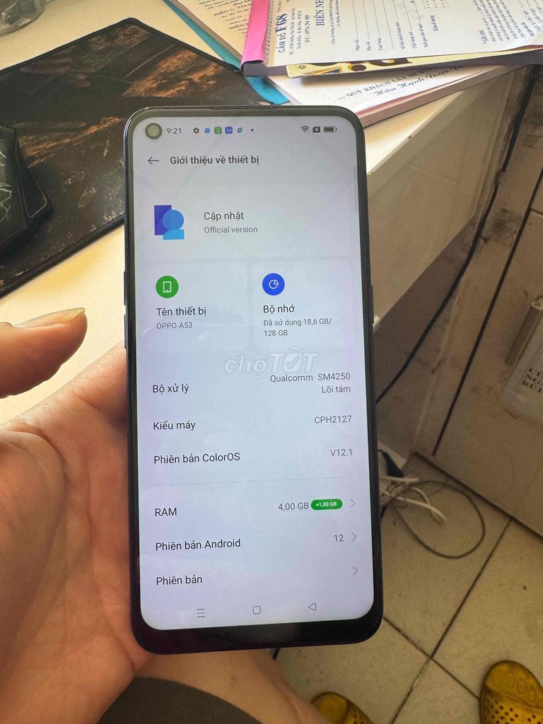Oppo A53 128GB Đen. Mua bán Điện thoại tại Huyện Hóc Môn Tp Hồ Chí Minh được đăng bởi CẦM ĐỒ F68 hình 1