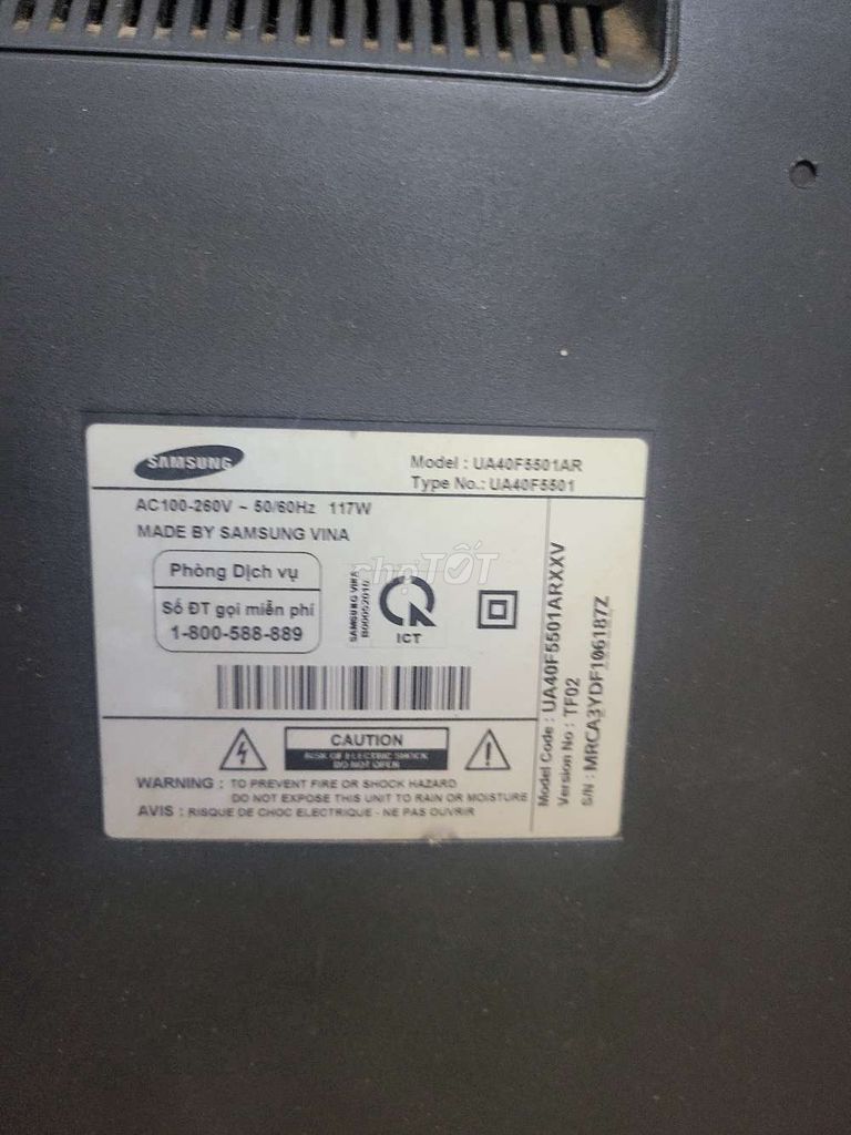 Tivi Samsung UA40F5501AR. Mua bán Tivi, Âm thanh tại Quận 3 Tp Hồ Chí Minh được đăng bởi Manhkhoi  hình 1