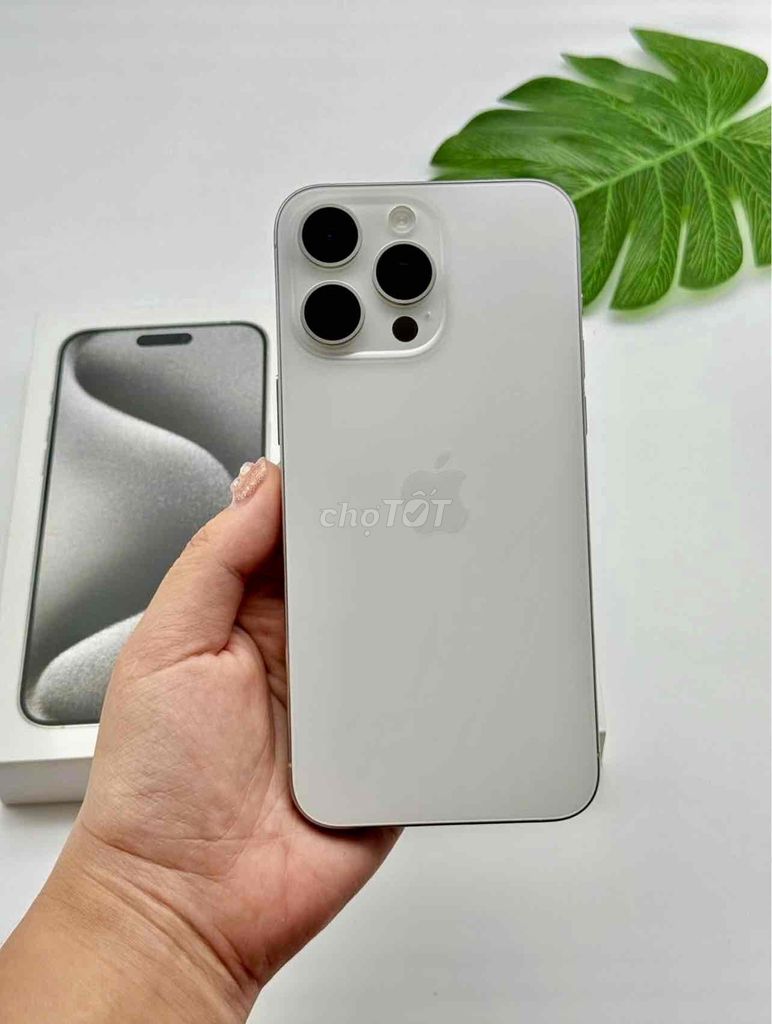 iPhone 15 Pro Max 512G Trắng FULLBOX APPLE 10/2025. Mua bán Điện thoại tại Quận 10 Tp Hồ Chí Minh được đăng bởi iStockHCM hình 1