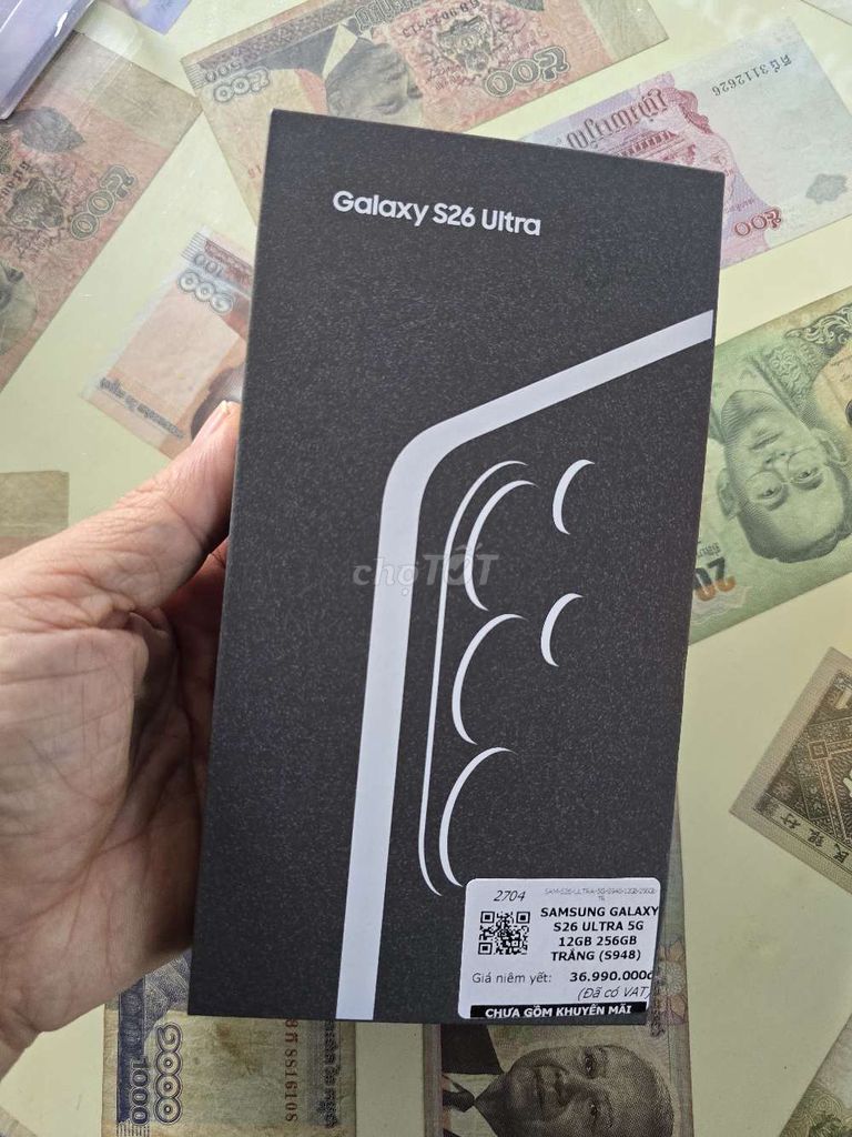 Samsung S26 Ultra 256GB Trắng Mới 100%. Mua bán Điện thoại tại Thành phố Buôn Ma Thuột Đắk Lắk được đăng bởi Lê Nguyễn SmartPhones hình 1