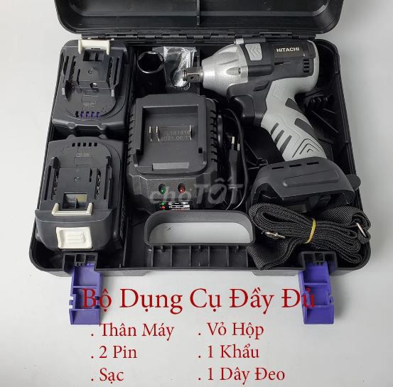 MÁY SIẾT BULONG HITACHI 199V 1 SẠC 2 PIN