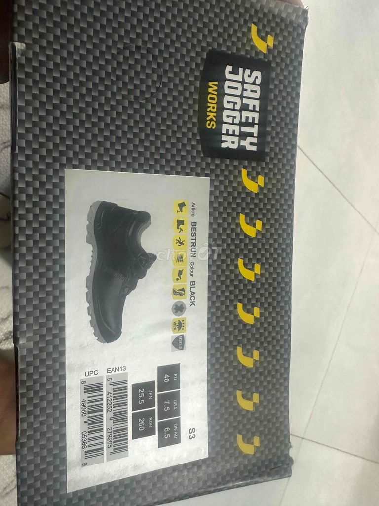 Giày bảo hộ Safety Jogger Bestrun Đen size 40. Mua bán Giày dép tại Quận 12 Tp Hồ Chí Minh được đăng bởi Thắng Bùi hình 1