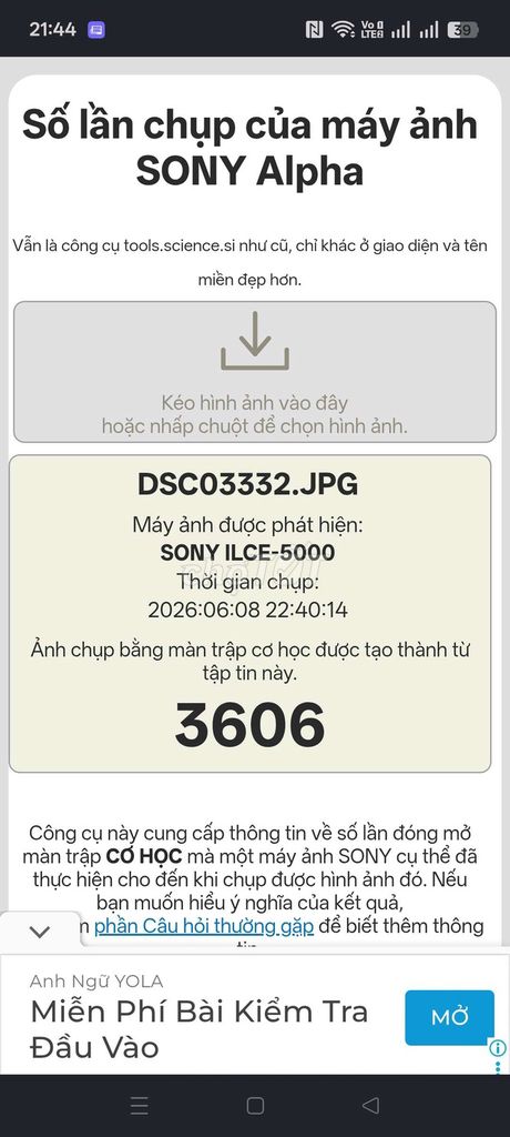 Máy ảnh Sony Alpha A5000. Mua bán Máy ảnh, Máy quay tại Thành phố Thuận An Bình Dương được đăng bởi Nguyễn Thanh Tuấn hình 1