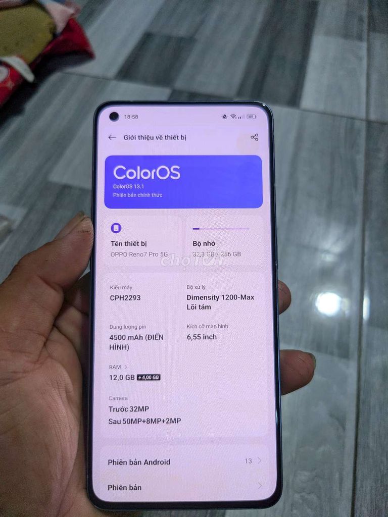 OPPO Reno7 Pro 5G 12/256GB Xanh. Mua bán Điện thoại tại Huyện Châu Thành Kiên Giang được đăng bởi shin hình 1