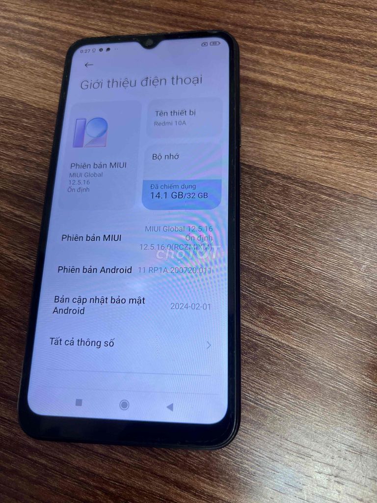 Xiaomi Redmi 10A 2GB/32GB Đen. Mua bán Điện thoại tại Thành phố Tân An Long An được đăng bởi lê văn thái hình 1