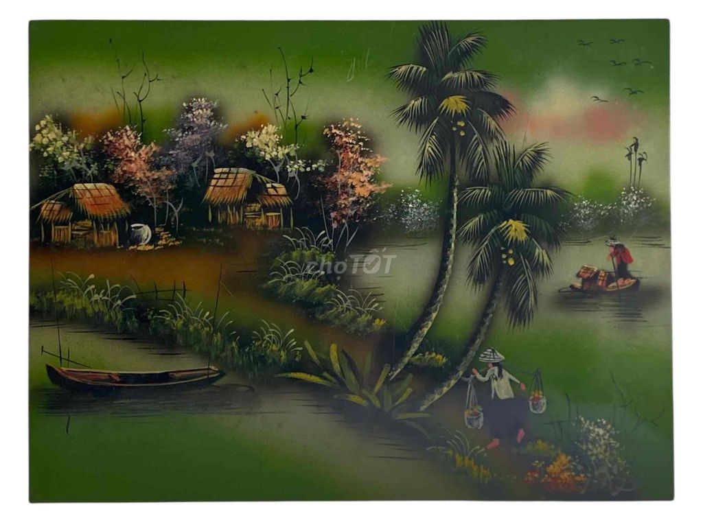 Tranh sơn mài phong cảnh đồng quê Việt Nam. Mua bán Cây cảnh, đồ trang trí tại Huyện Bình Chánh Tp Hồ Chí Minh được đăng bởi Phan Viet Anh hình 1