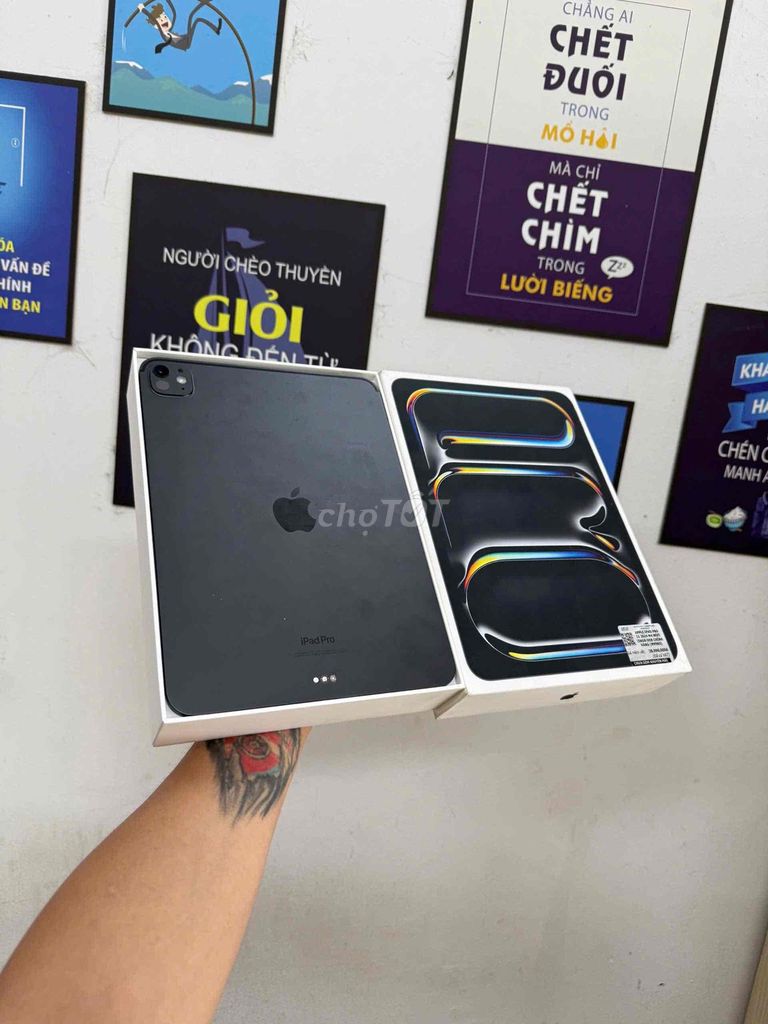 Apple iPad Pro M4 Wifi 256GB Xám. Mua bán Máy tính bảng tại Quận Đống Đa Hà Nội được đăng bởi KT Hà Nội Mobile hình 1