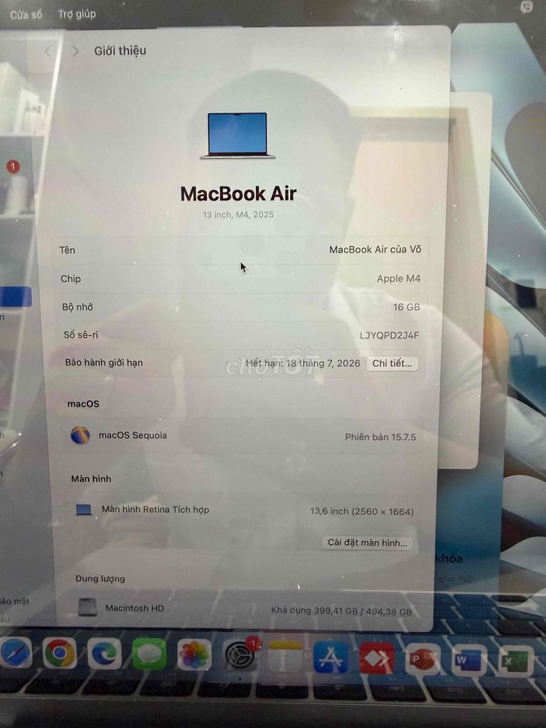 CẦN BÁN MACBOOK AIR 2025. Mua bán Laptop tại Thành phố Huế Thừa Thiên Huế được đăng bởi Sentinel hình 1