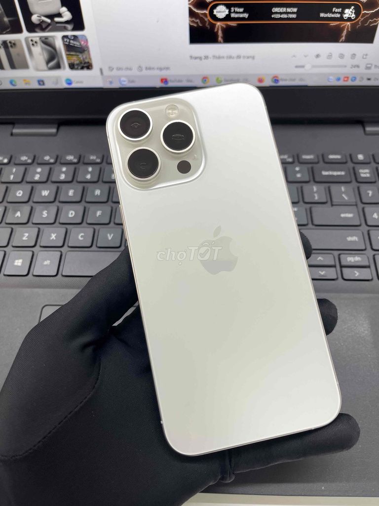 Apple iPhone 15 Pro Max 512GB MÁY QUỐC TẾ Mỹ 99%. Mua bán Điện thoại tại Thành phố Biên Hòa Đồng Nai được đăng bởi DT MOBILE BIÊN HOÀ hình 1