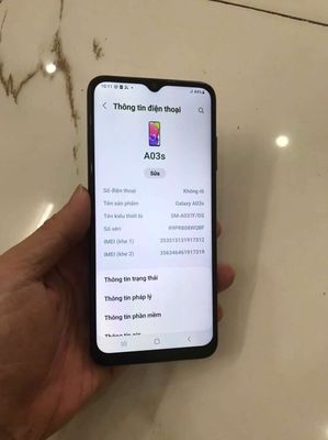 Bán Samsung A03s Ram4/64 pin 5000 zin cũ