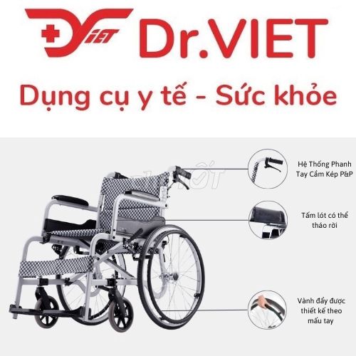 Xe Lăn Nhôm KARMA SOMA 105 chính hãng. Mua bán Nội thất, đồ gia dụng khác tại Quận 12 Tp Hồ Chí Minh được đăng bởi CÔNG TY Y KHOA DR VIỆT hình 5
