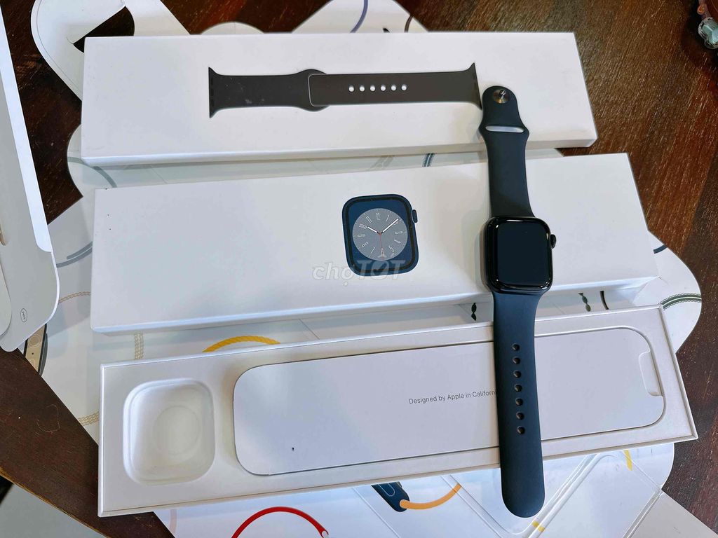 apple watch s8-41mm đen fulbox pin 97%