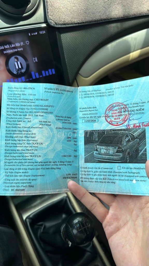 Chevrolet Aveo 2016 LT 1.5 MT - 180000 km. Mua bán Ô tô tại Huyện Trảng Bom Đồng Nai được đăng bởi mr phúc  hình 19