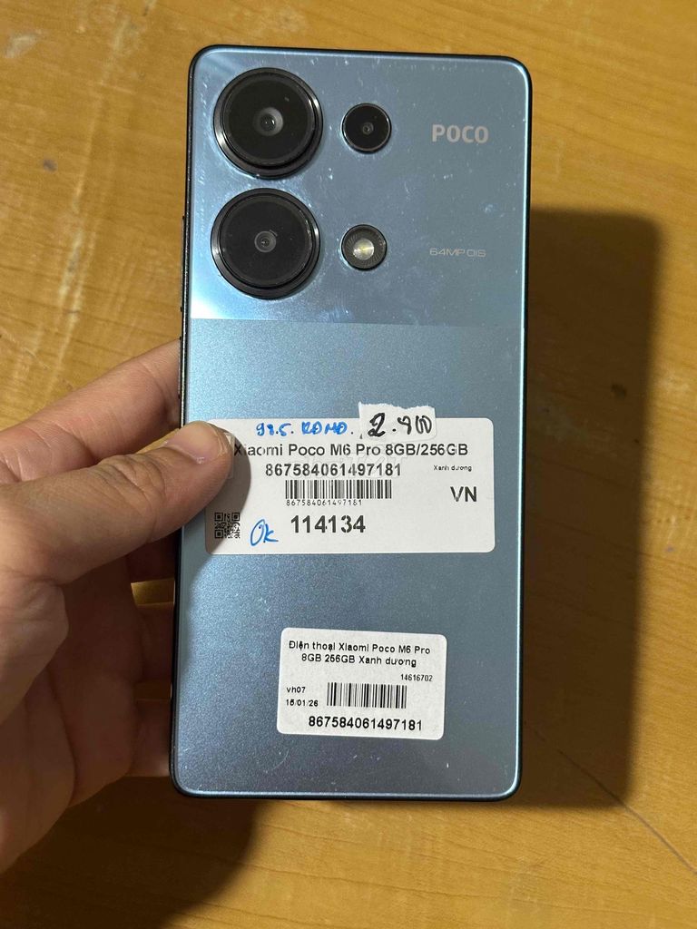 Poco M6 Pro 8/256Gb. Zin chính hãng. Mua bán Điện thoại tại Thành phố Thủ Đức Tp Hồ Chí Minh được đăng bởi Hiếu hình 1