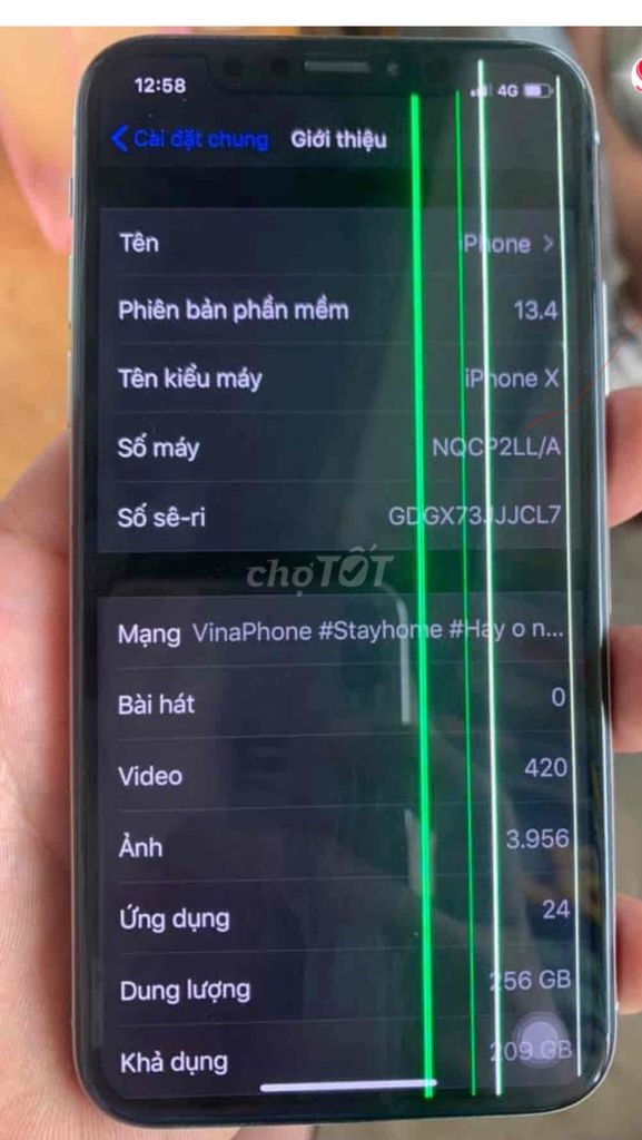 Apple iPhone X 256GB Đen Đã sử dụng. Mua bán Điện thoại tại Quận Thanh Khê Đà Nẵng được đăng bởi Hao phan hình 1