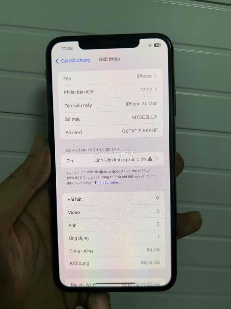 xsm 64g quốc tế face id nhạy....