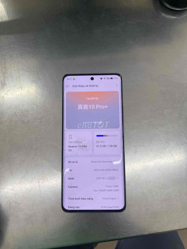 Realme 10 Pro+ 5G 8GB/128GB Xanh Có Giao lưu. Mua bán Điện thoại tại Huyện Thanh Bình Đồng Tháp được đăng bởi Si hình 1