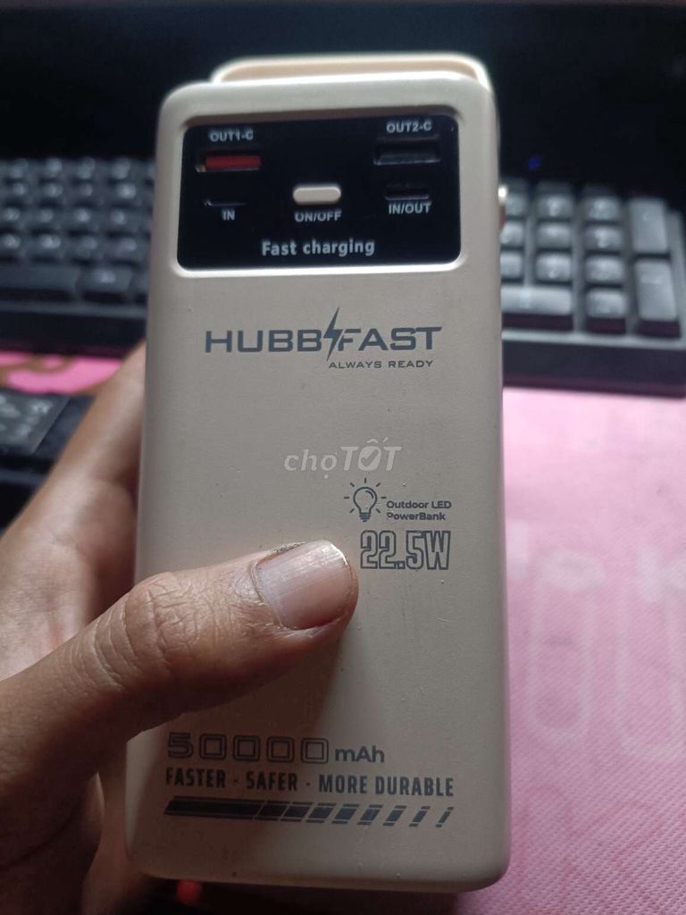 Sạc dự phòng HubbFast PD60 50000 mAh Kem. Mua bán Phụ kiện (Màn hình, Chuột...) tại Huyện Nhơn Trạch Đồng Nai được đăng bởi Hau hình 1