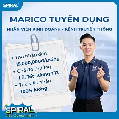 MARICO X-MEN TUYỂN SALE THỊ TRƯỜNG