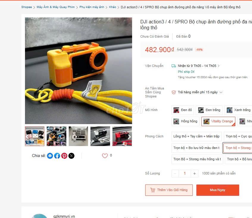 Vỏ bảo vệ máy ảnh DJI Action 3/4/5/5PRO. Mua bán Máy ảnh, Máy quay tại Thành phố Dĩ An Bình Dương được đăng bởi hàng mới thanh lý 1 nữa giá hình 1