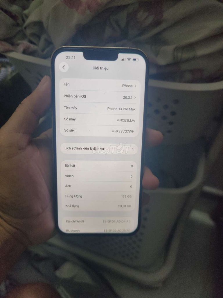 Apple iPhone 13 Pro Max 128GBbán hay giao lưu. Mua bán Điện thoại tại Thành phố Bà Rịa Bà Rịa - Vũng Tàu được đăng bởi hữu tài hình 1