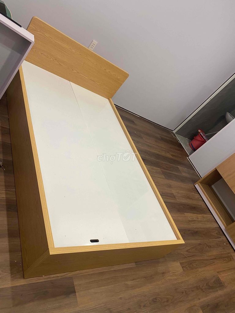 Giường 1m2x2m Vàng gỗ. Mua bán Giường, chăn ga gối nệm tại Thị xã Tân Uyên Bình Dương được đăng bởi GIA AN INTERIOR hình 1
