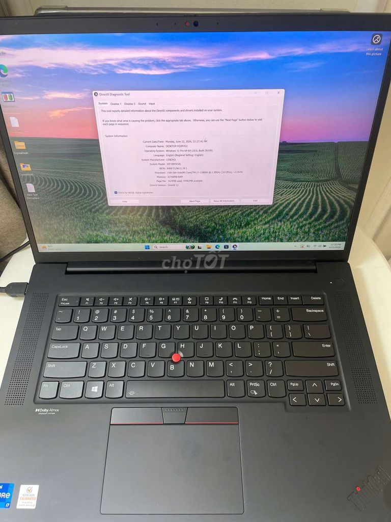 Thinkpad P1 Gen 4 i7 32GB/512GB màn 4K RTX A2000. Mua bán Laptop tại Thành phố Thủ Đức Tp Hồ Chí Minh được đăng bởi THLaptop hình 1