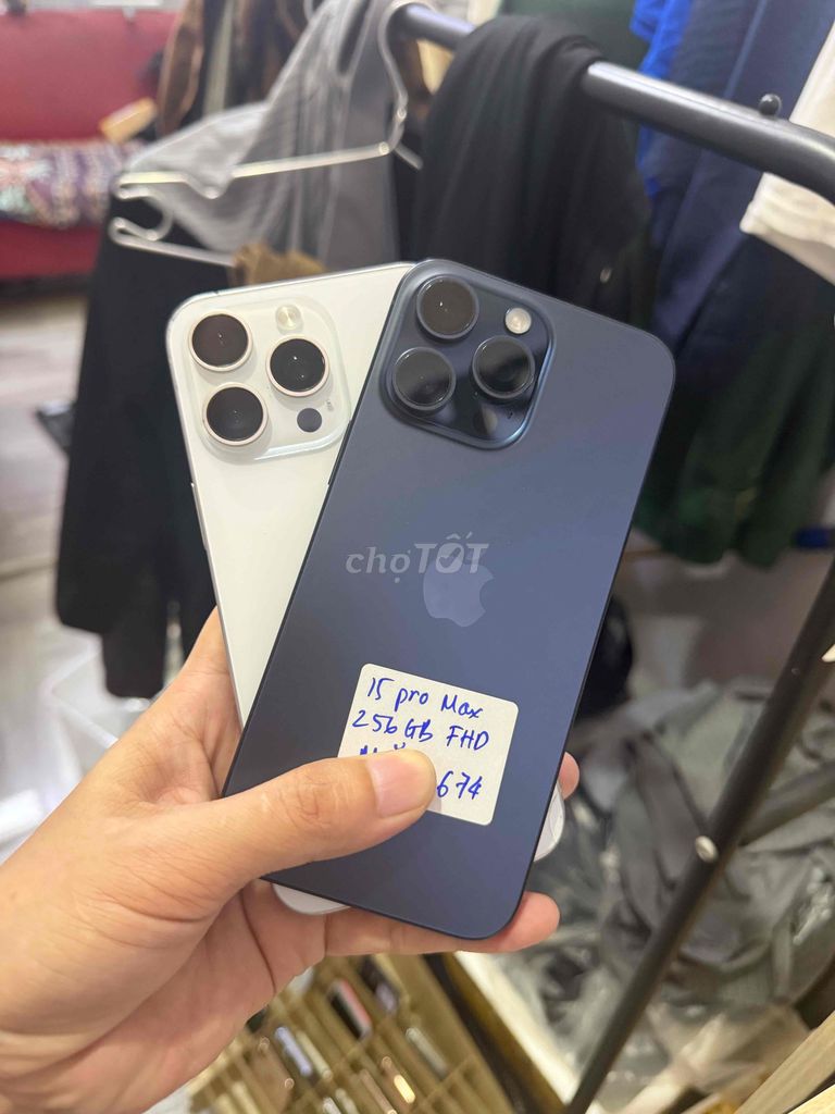 Apple iPhone 15 Pro Max 256GB Nhiều màu QT ngon. Mua bán Điện thoại tại Quận Hải Châu Đà Nẵng được đăng bởi Hoàng Táo 273 Nguyễn Hoàng hình 1