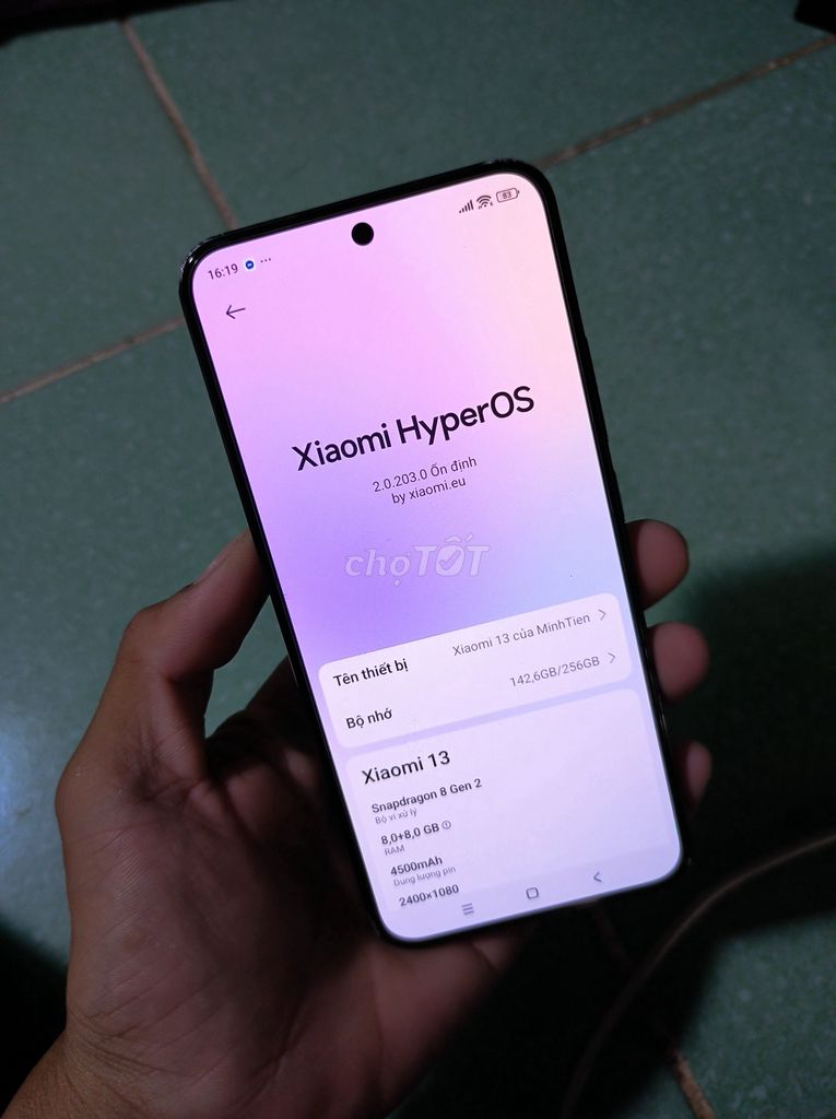 Xiaomi 13 8GB/256GB Đen rom qte. Mua bán Điện thoại tại Quận Bình Tân Tp Hồ Chí Minh được đăng bởi Gấu 9bar hình 1