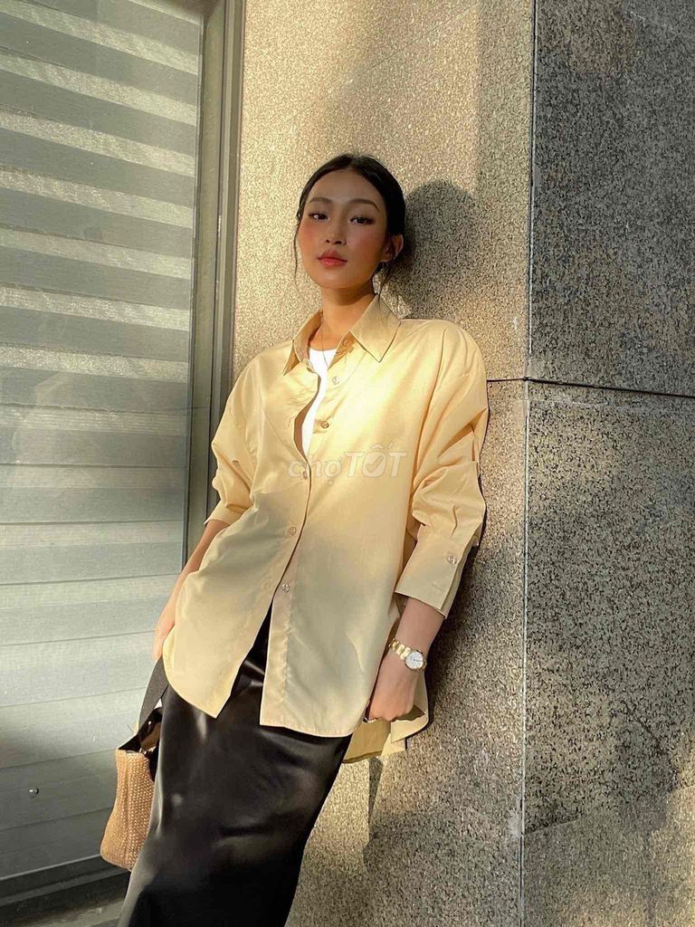 Pass Áo Sơ Mi Oversize MONOTALK chất liệu poplin. Mua bán Quần áo tại Quận Bình Thạnh Tp Hồ Chí Minh được đăng bởi Tiên Tiên hình 1