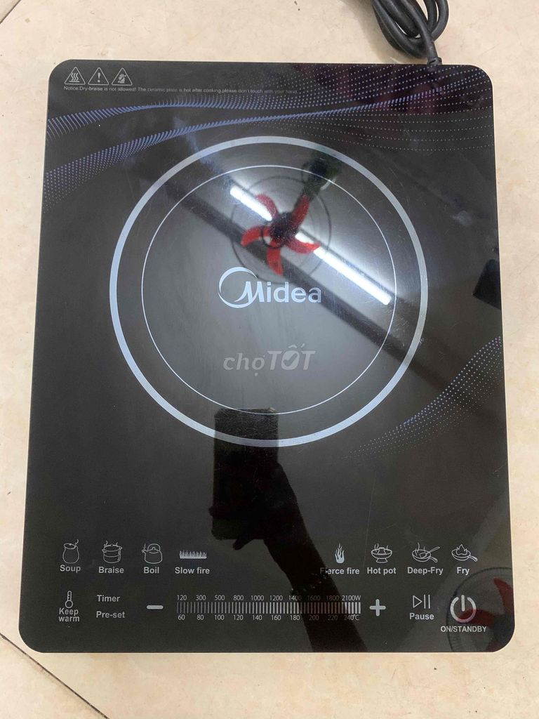 Bếp điện từ Midea MI-T2112DA Đen. Mua bán Bếp, lò, đồ điện nhà bếp tại Quận Gò Vấp Tp Hồ Chí Minh được đăng bởi Phương hình 1