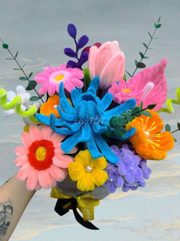 Bó hoa kẽm nhung mix màu. Mua bán Cây cảnh, đồ trang trí tại Thành phố Dĩ An Bình Dương được đăng bởi Diễm Sương hình 1