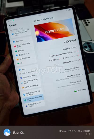 IQOO Pad 2 Pro 13 inch 8GB/256GB. Mua bán Máy tính bảng tại Quận Ba Đình Hà Nội được đăng bởi Hội Đồ Điện Tử hình 1