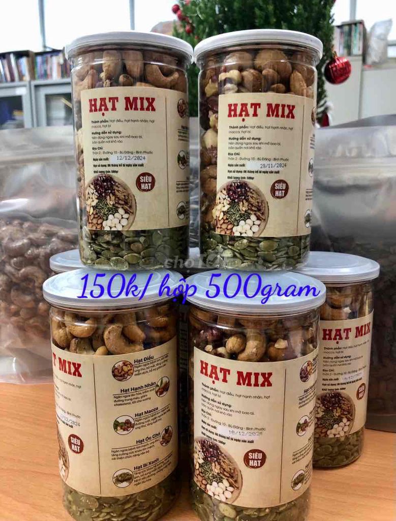 Hạt mix siêu hạt (ngũ cốc granola) hộp 500 gram