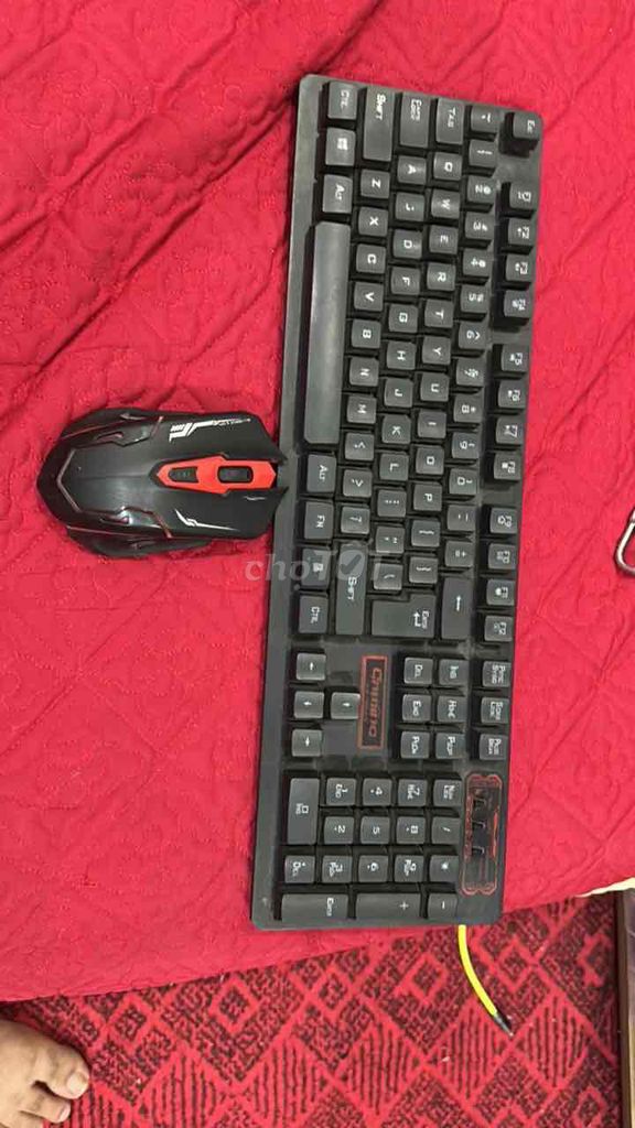 Bộ bàn phím chuột Gaming Đen đỏ. Mua bán Phụ kiện (Màn hình, Chuột...) tại Quận Kiến An Hải Phòng được đăng bởi Lê Trung Hiếu hình 1