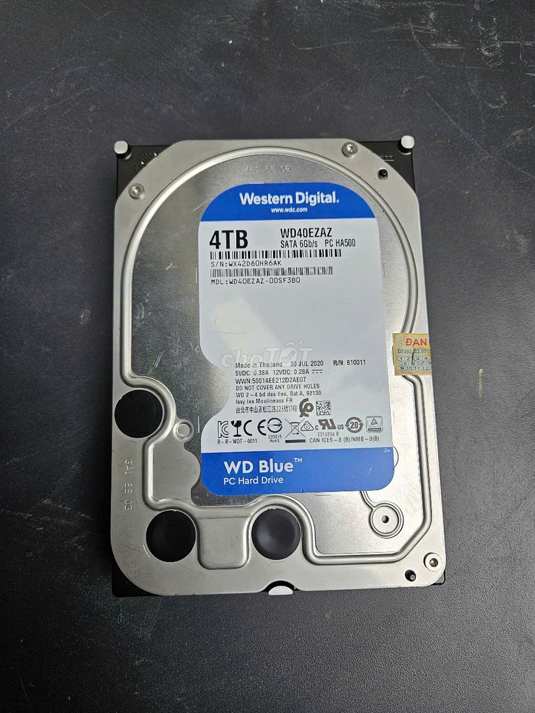 Dư e thanh lý ổ HDD 4TB (dùng ít ngày)