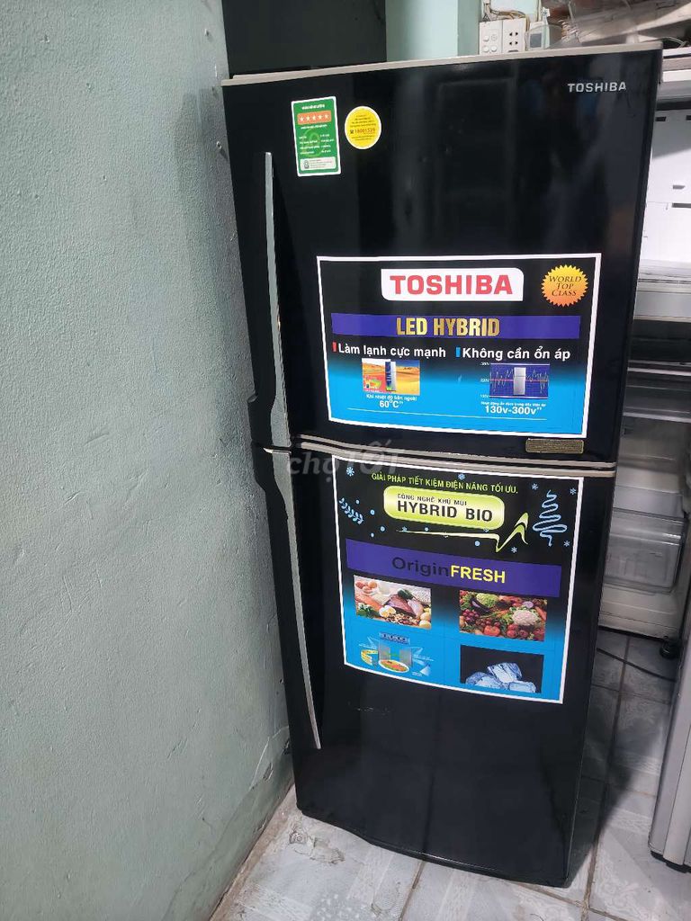 Tủ lạnh Toshiba 188L Đen. Mua bán Tủ lạnh tại Huyện Hóc Môn Tp Hồ Chí Minh được đăng bởi long hình 1