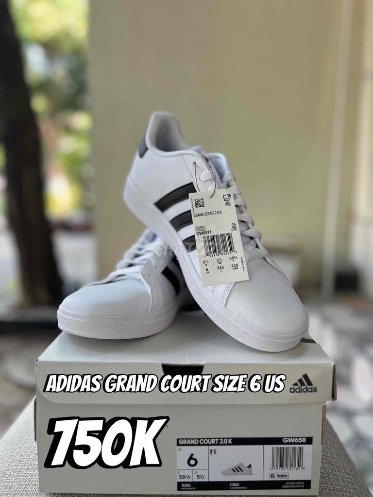 Giày Adidas Grand Court size 6 US 🔥🔥🔥